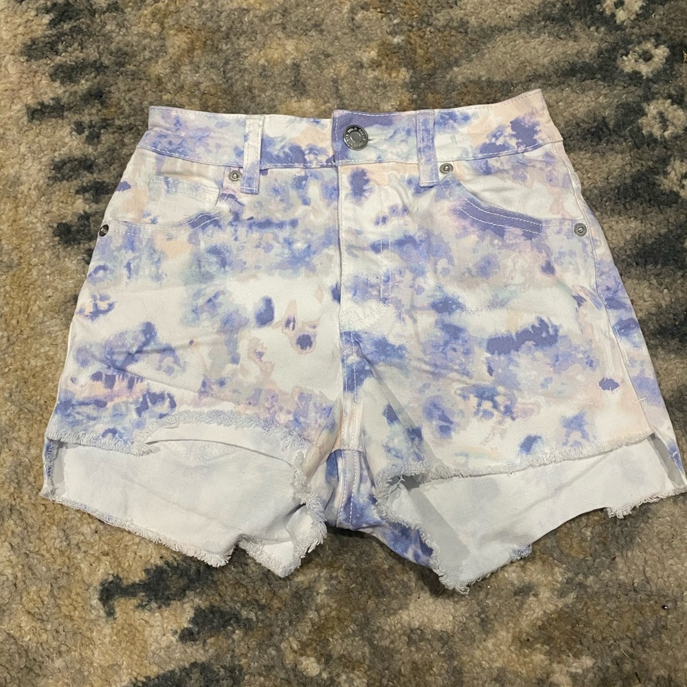 high rise jean shorts